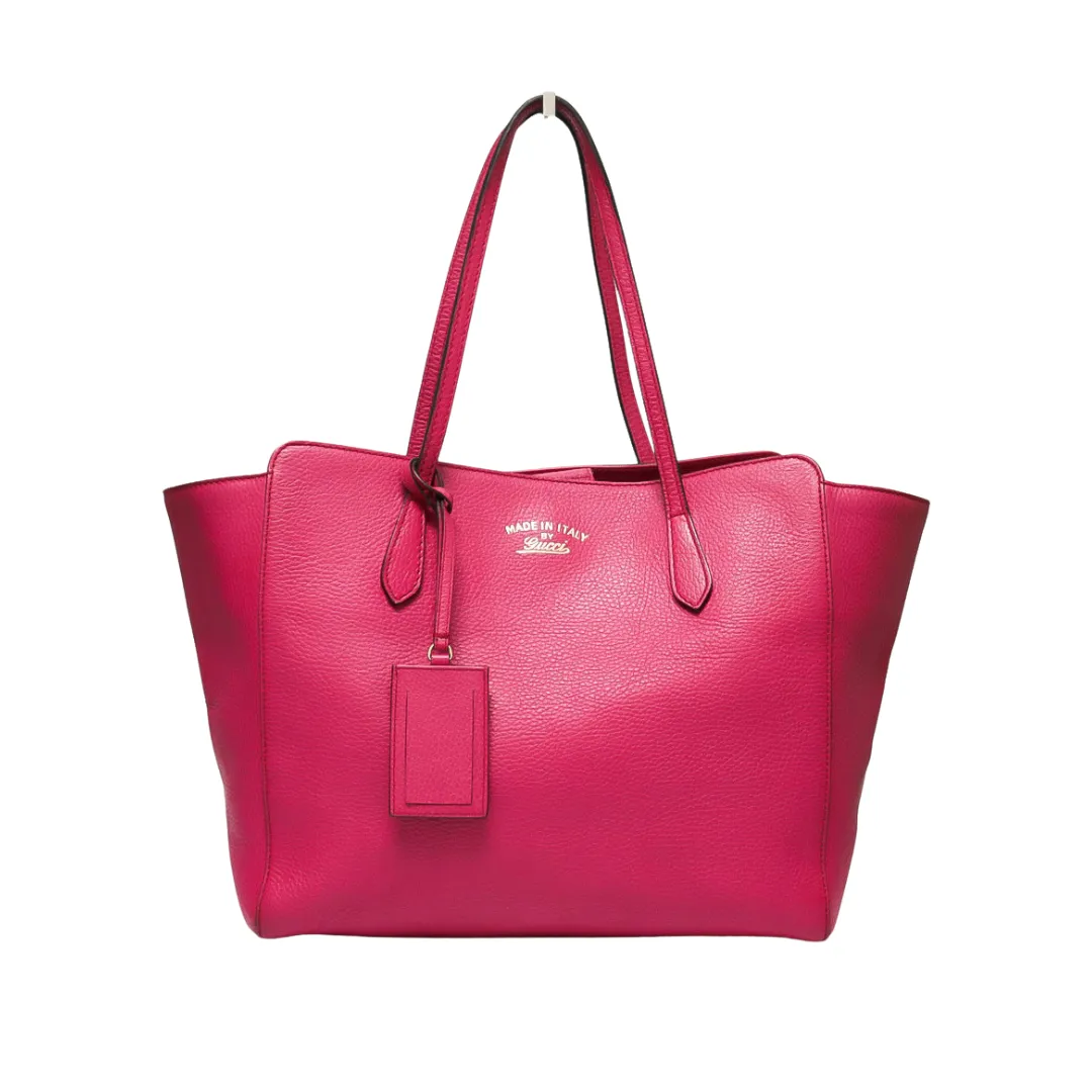 GUCCI LEATHER SWING MEDIUM TOTE