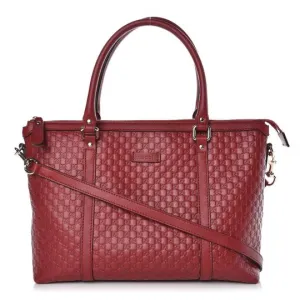 Gucci Microguccissima Convertible Tote in Red