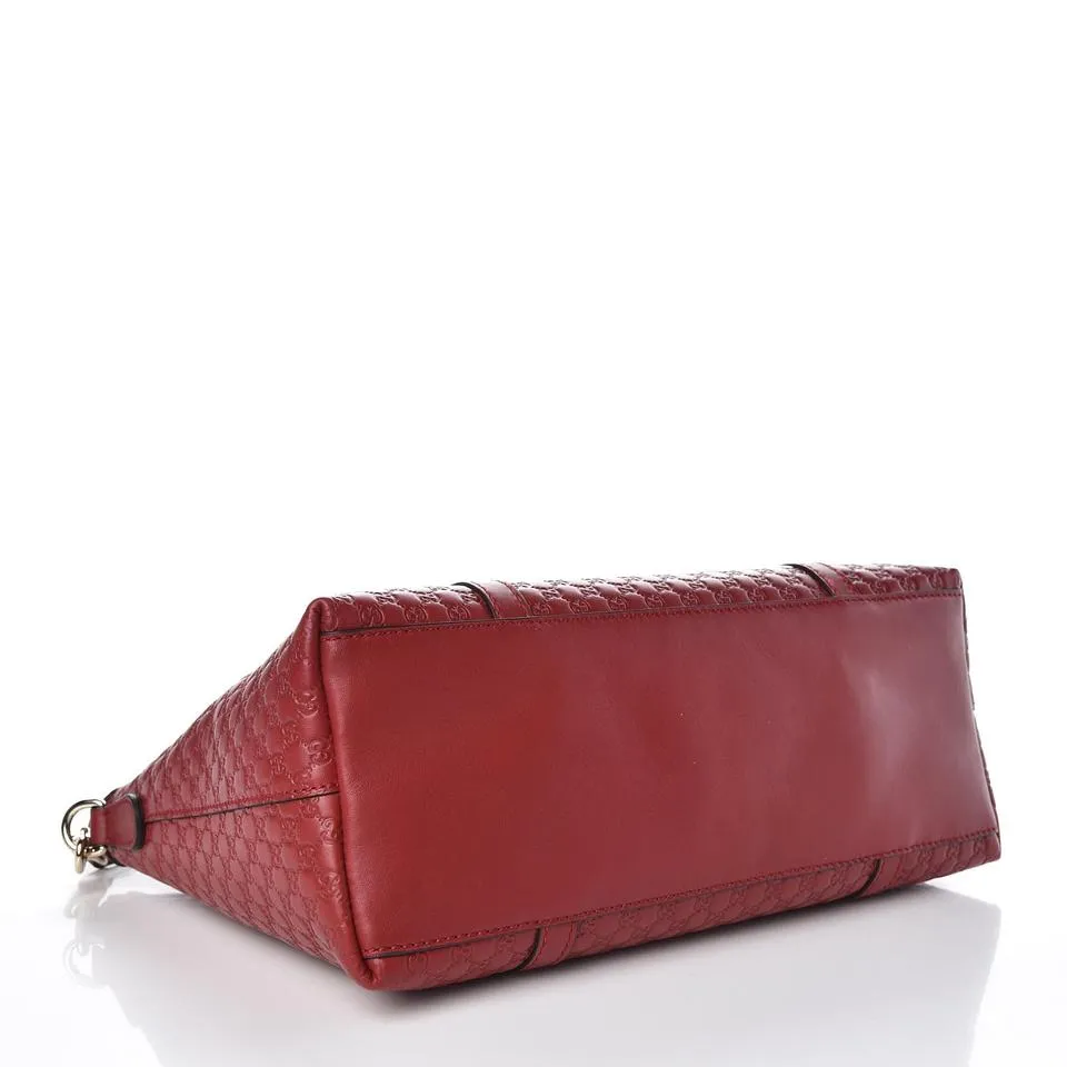 Gucci Microguccissima Convertible Tote in Red