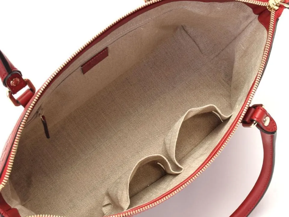 Gucci Microguccissima Convertible Tote in Red