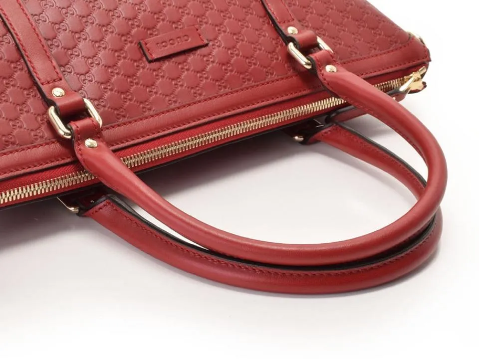 Gucci Microguccissima Convertible Tote in Red