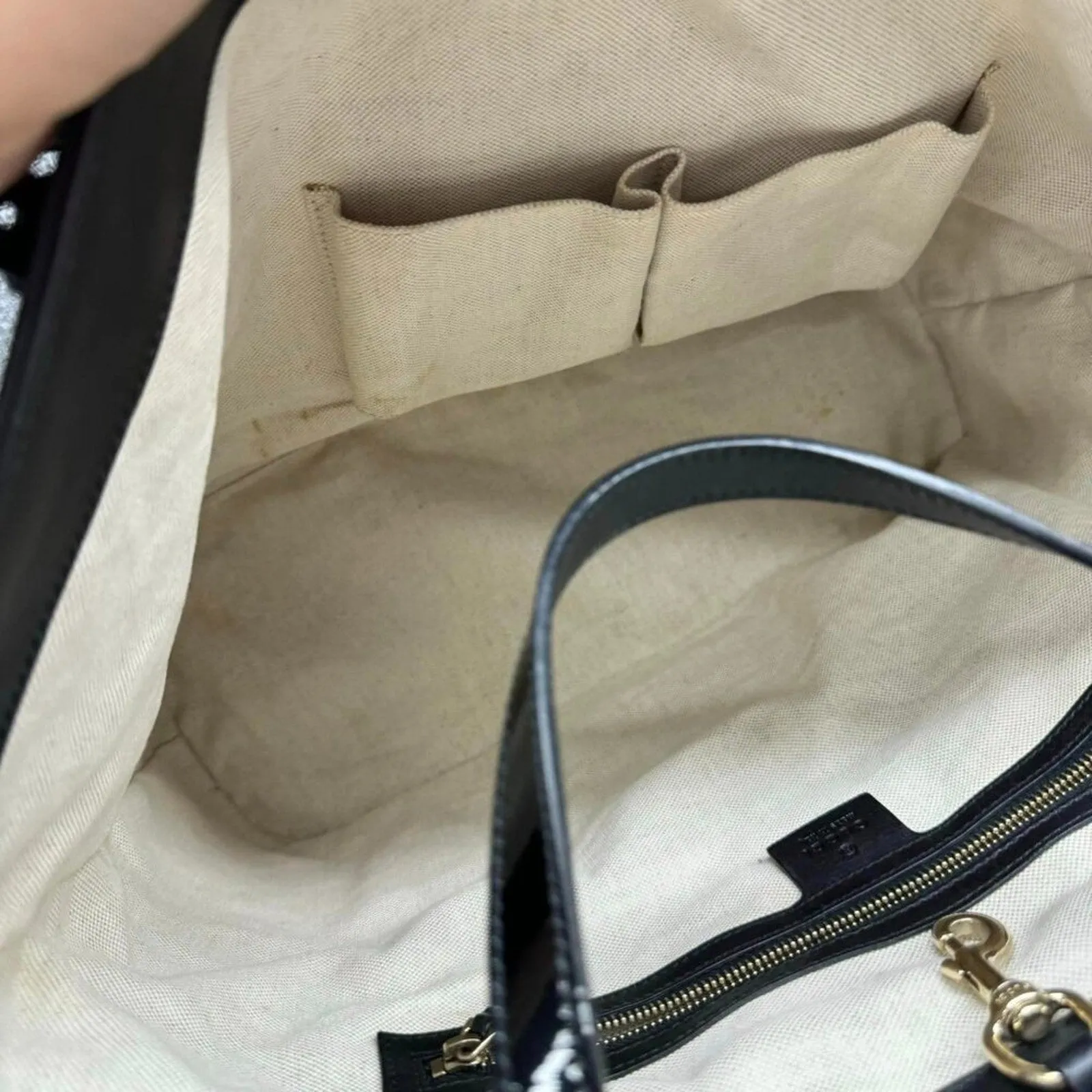 Gucci Patent Leather Tote Bag