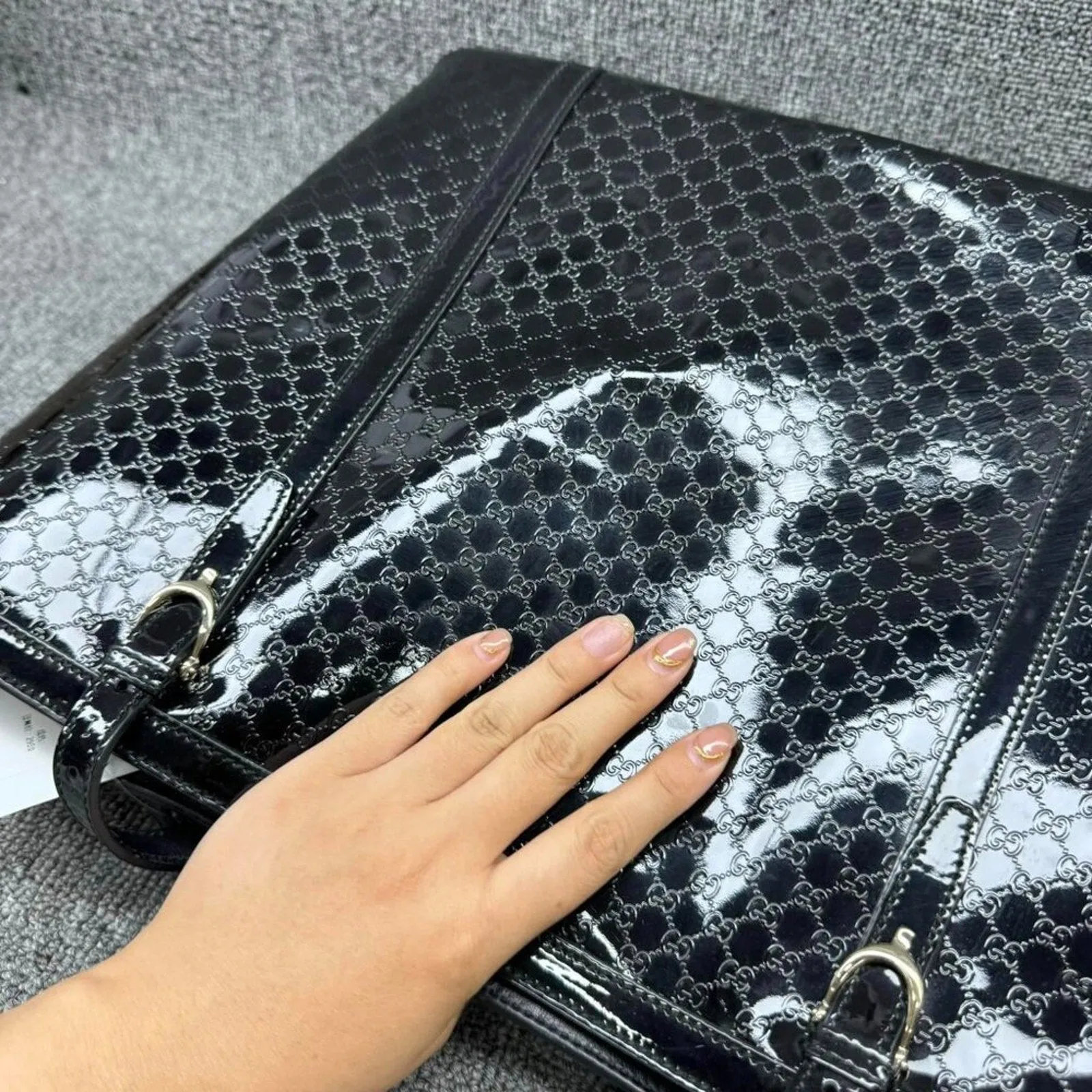 Gucci Patent Leather Tote Bag