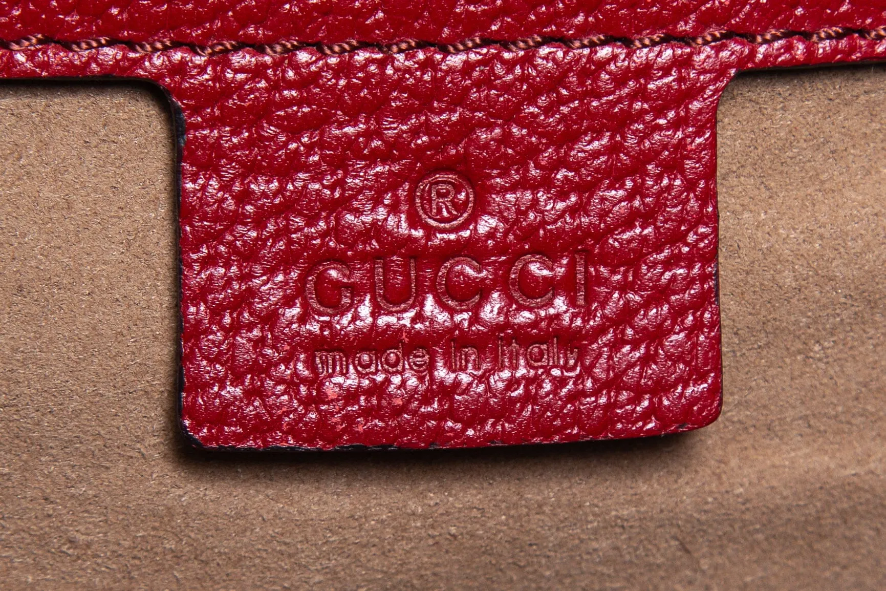 Gucci Red Canvas Interlocking GG Bird and Floral Print Backpack