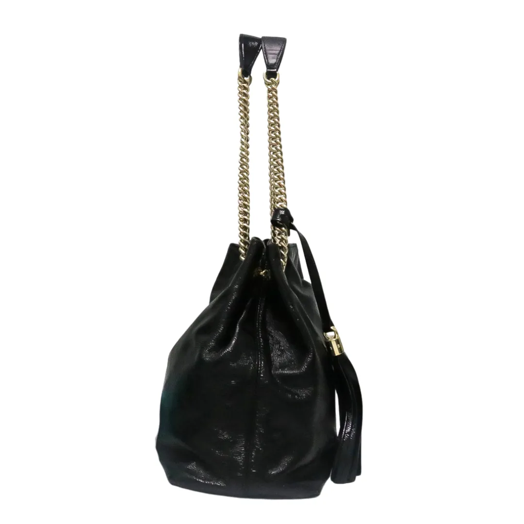GUCCI SOHO HOBO PATENT LEATHER TOTE