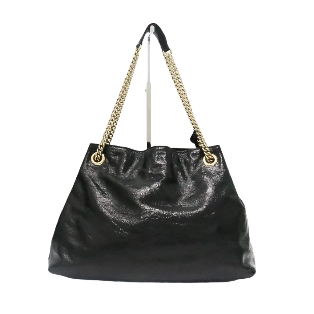 GUCCI SOHO HOBO PATENT LEATHER TOTE