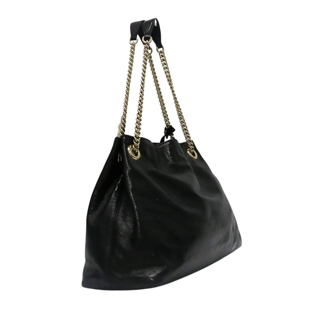GUCCI SOHO HOBO PATENT LEATHER TOTE