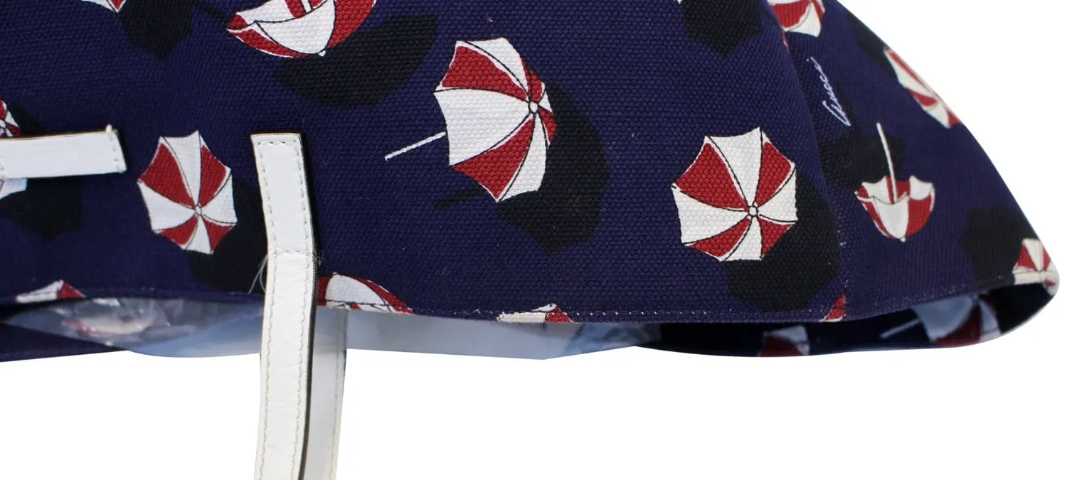 Gucci XL Canvas Umbrella Parasol Print Carry All Purse Tote Bag 286198