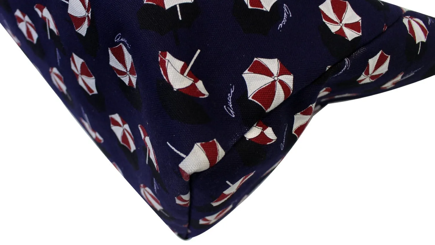 Gucci XL Canvas Umbrella Parasol Print Carry All Purse Tote Bag 286198