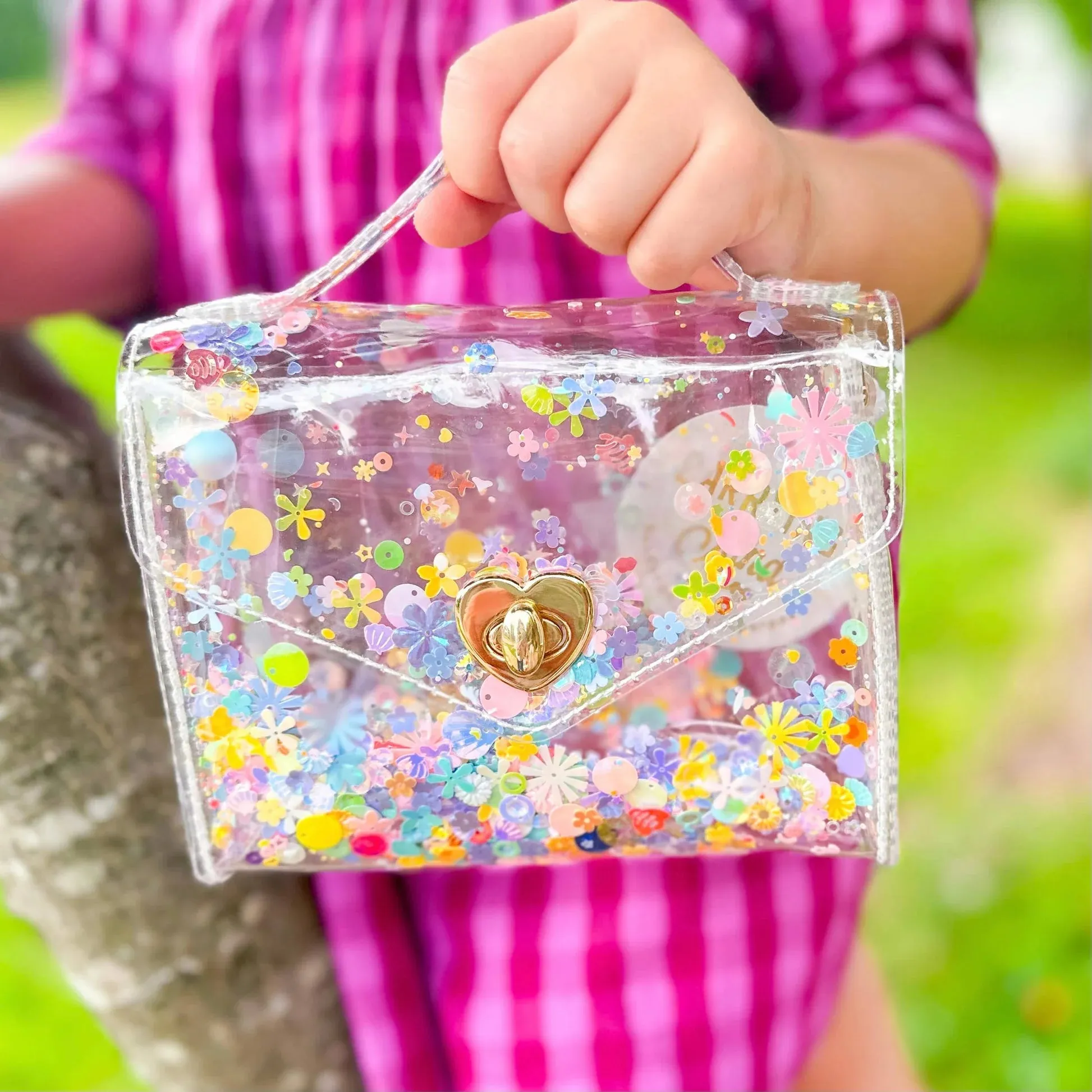 GUSSIE JELLY PURSE -PASTEL SPARKLE