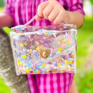 GUSSIE JELLY PURSE -PASTEL SPARKLE
