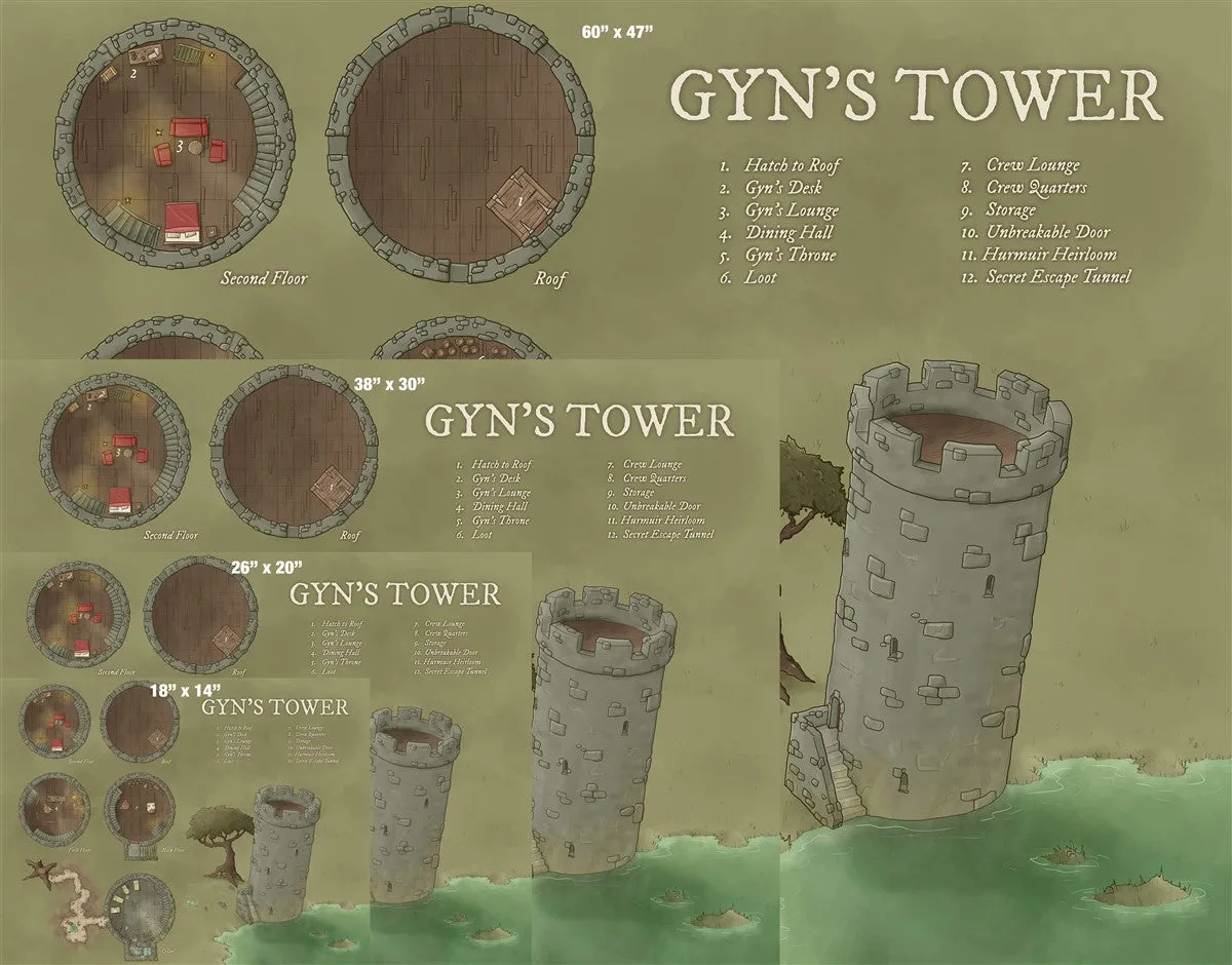 Gyn's Tower Fantasy Map