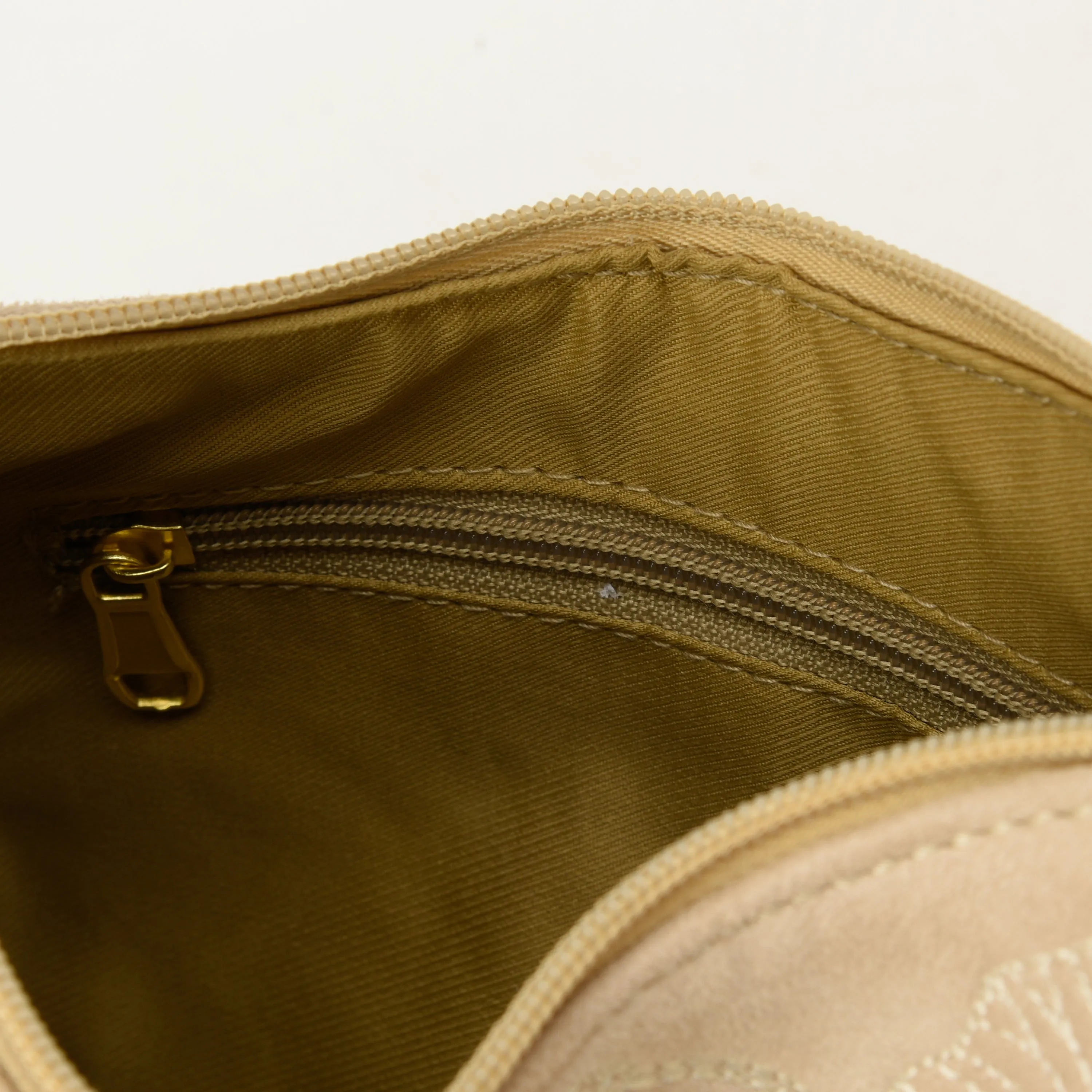 Handbag Beige with embroidery