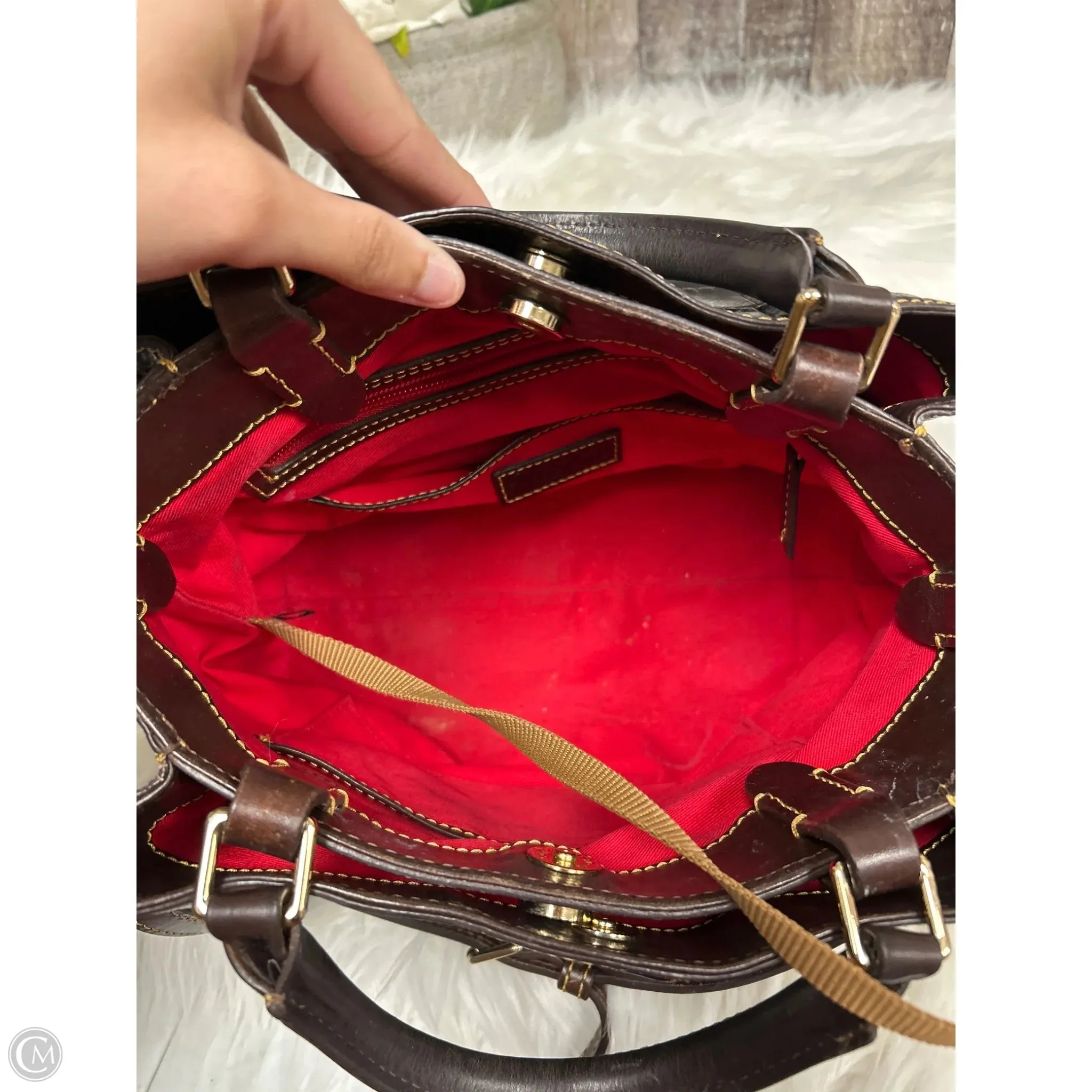 Handbag Designer By Dooney And Bourke, Size: Large
