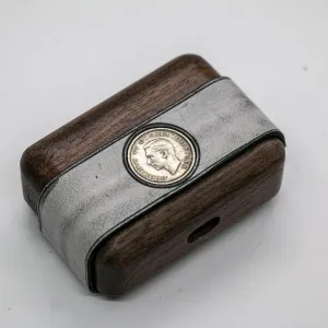 Handmade Leather Wood AirPods Pro Case with Coin Custom Leather AirPods Pro Case Airpod Case Cover