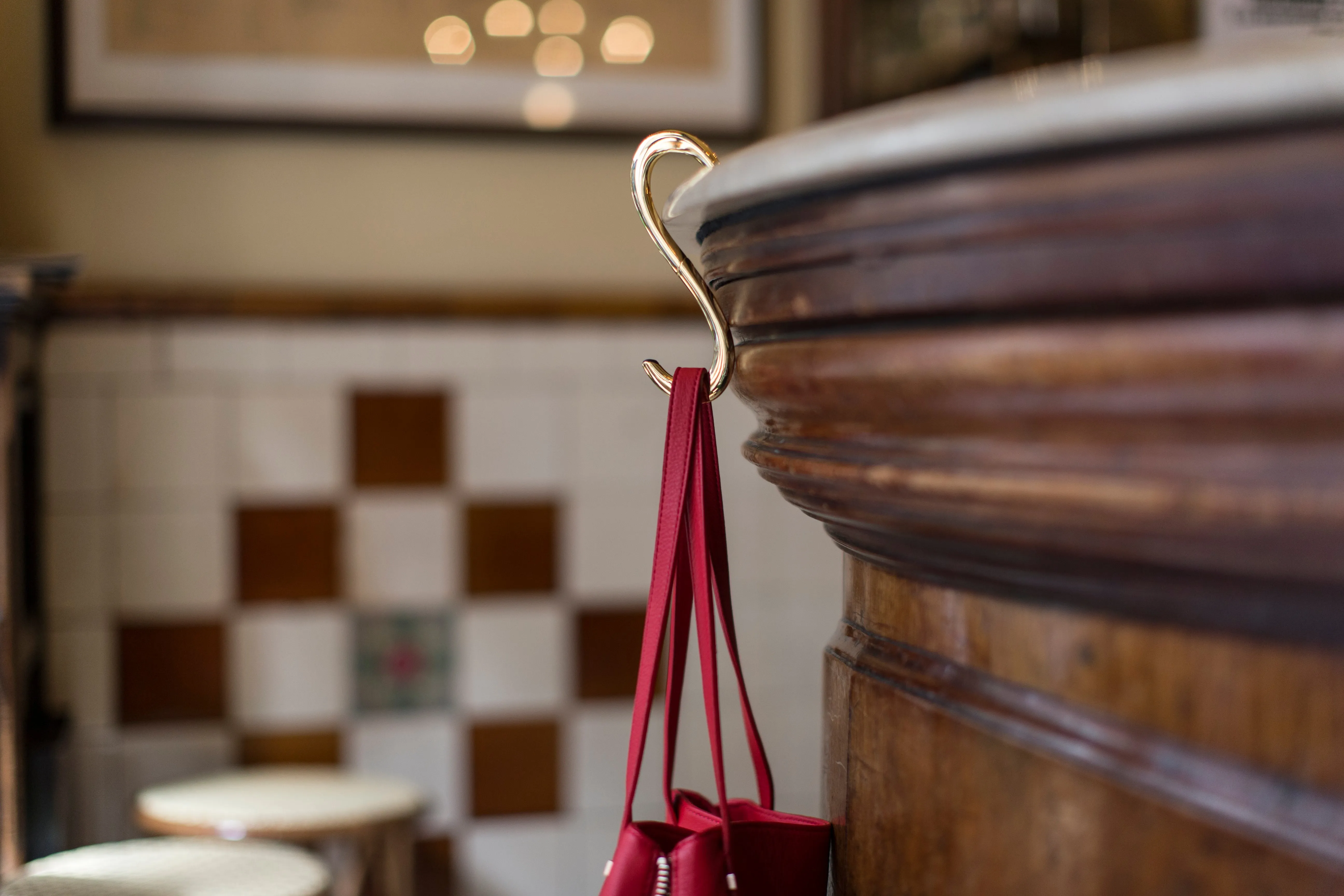 Heart Purse Hanger Platinum