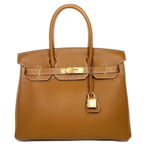 Hermes Birkin 30 Gold Togo Gold Hardware