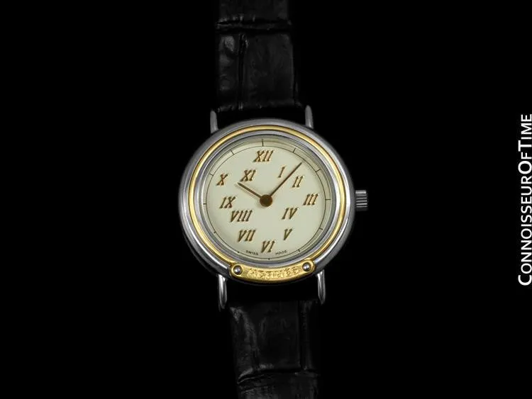 Hermes Meteore Ladies Watch - Stainless Steel & Solid 18K Gold