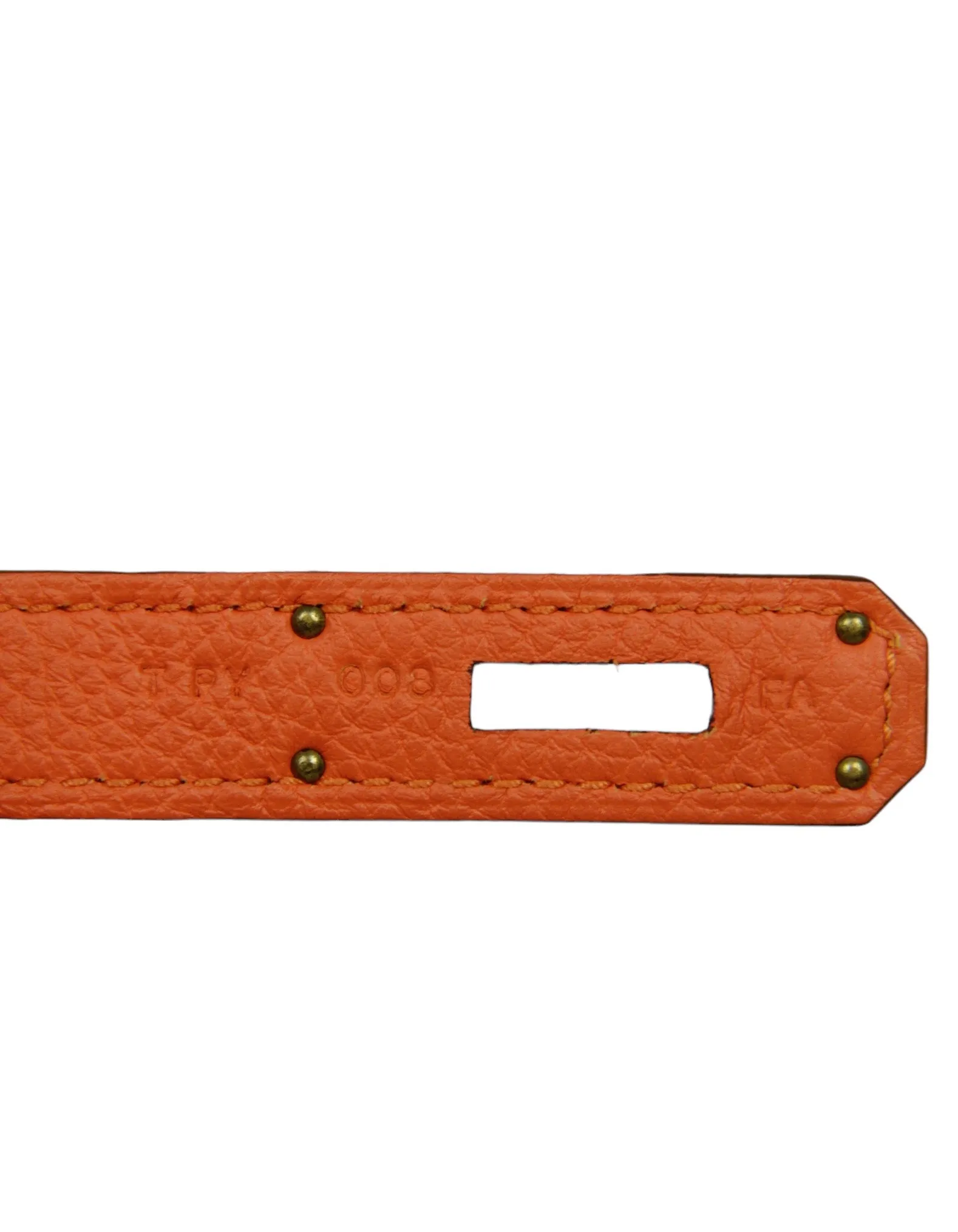 Hermes Orange Togo Leather 35cm Birkin Bag