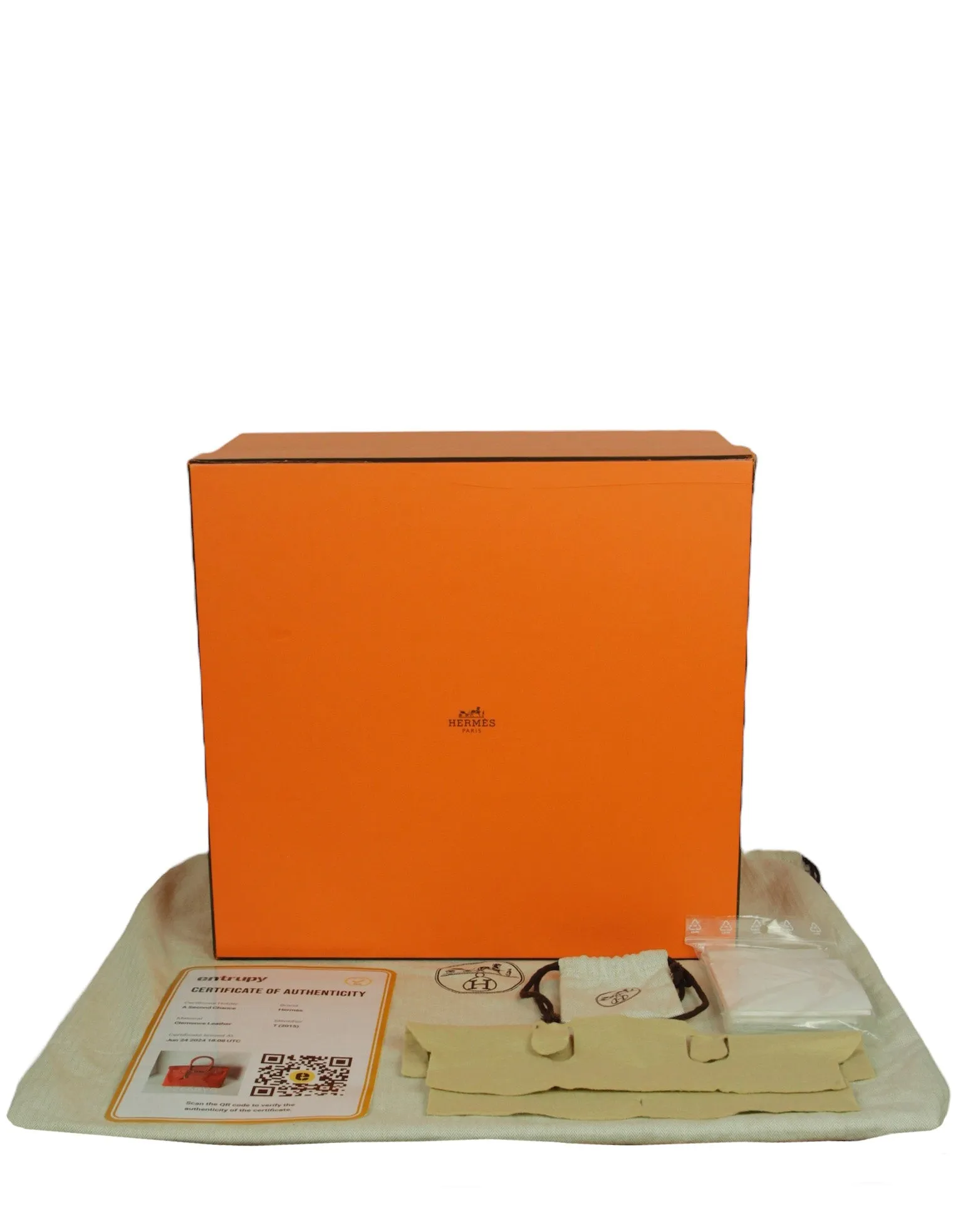 Hermes Orange Togo Leather 35cm Birkin Bag
