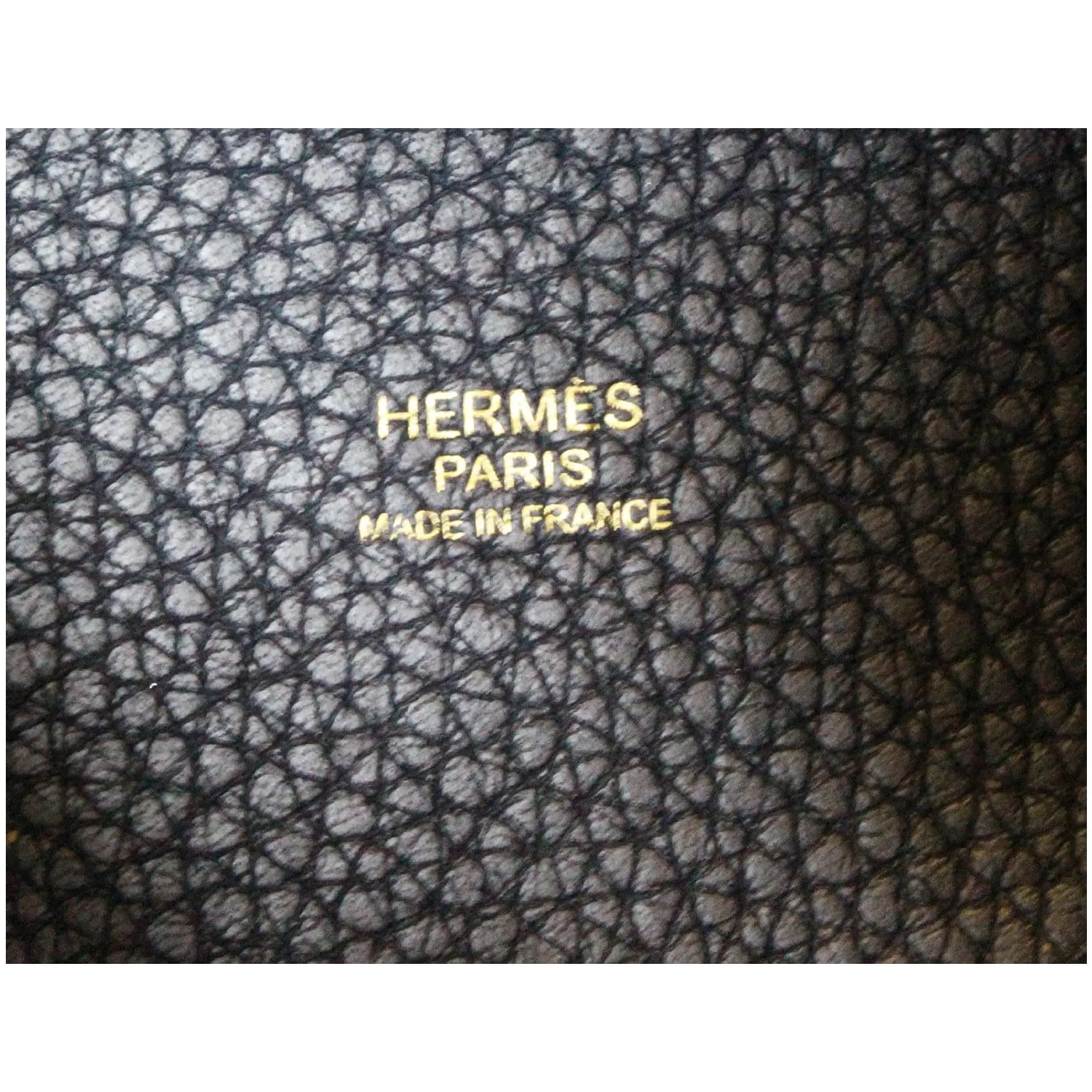 HERMES Picotin Lock 22 MM Orange Poppy Taurillon Clemence Leather Bag Black