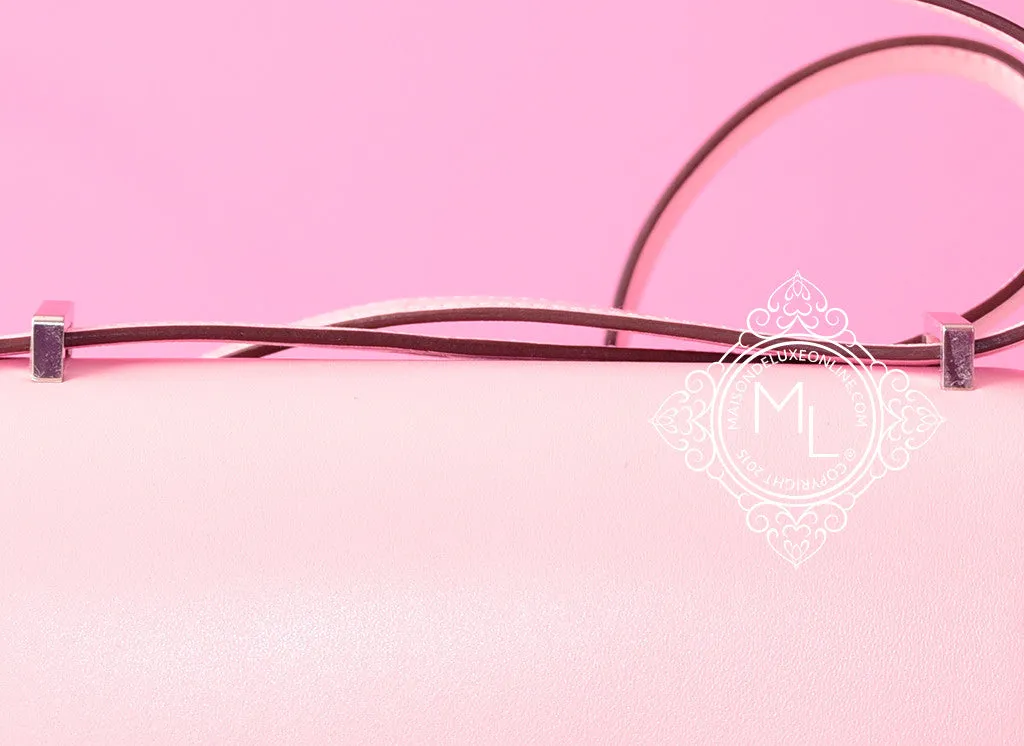 Hermes Rose Sakura Bougainvillea Lizard Constance Mini 18/19 Handbag