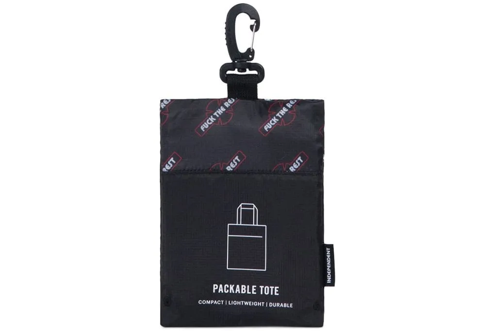 HERSCHEL X INDEPENDENT PACKABLE TOTE BLACK