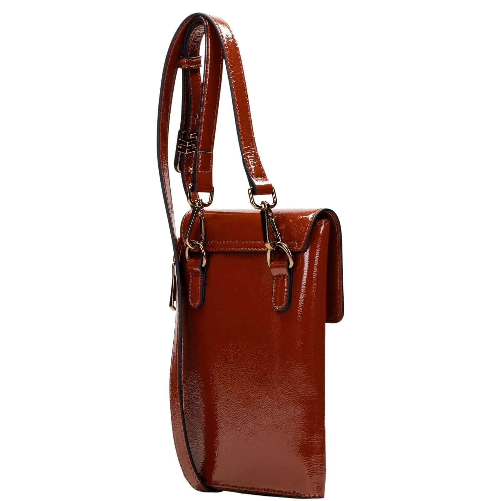 Hispanitas Tan Patent Slim Crossbody Bag
