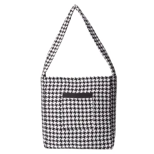 HONDSTOOTH TOTE BAG
