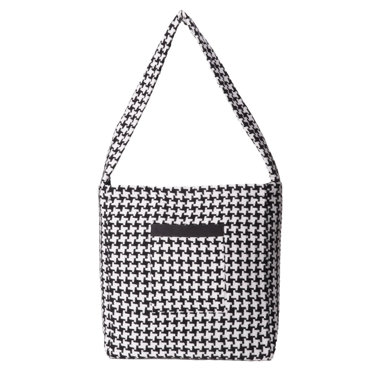 HONDSTOOTH TOTE BAG
