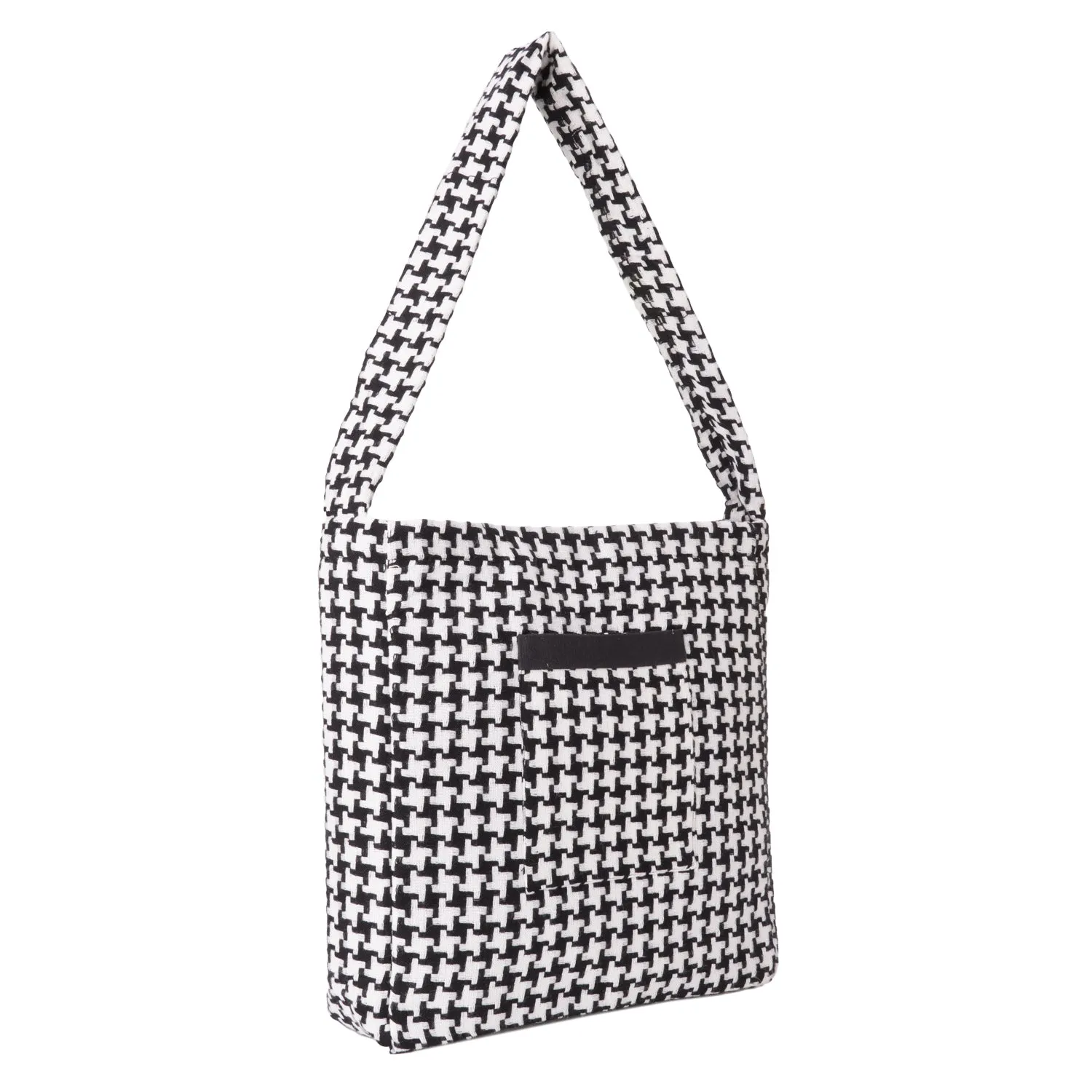 HONDSTOOTH TOTE BAG