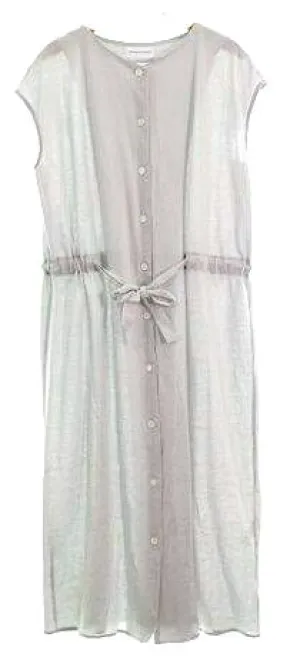 Human Woman Japan. Light Blue Tied Dress