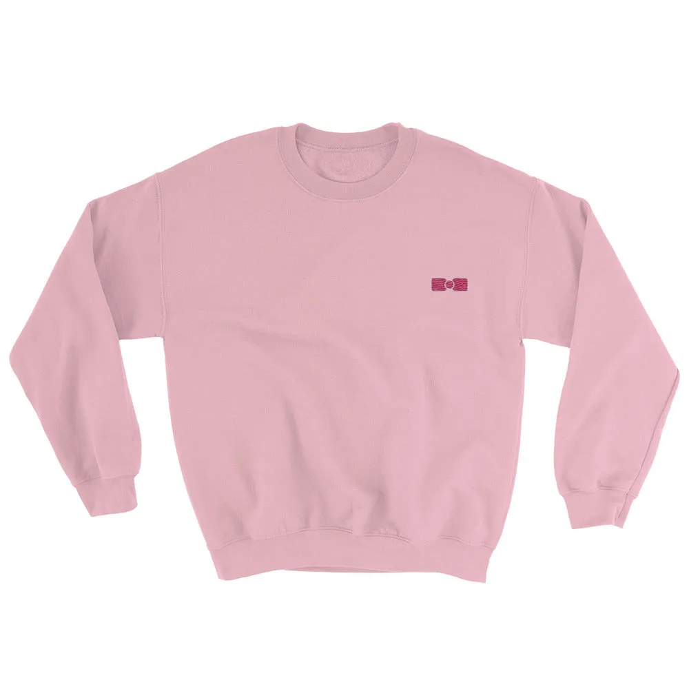 hyunee bow crewneck (white)