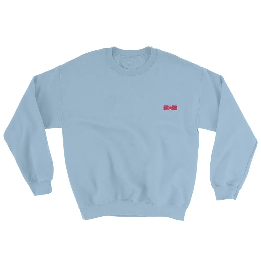hyunee bow crewneck (white)