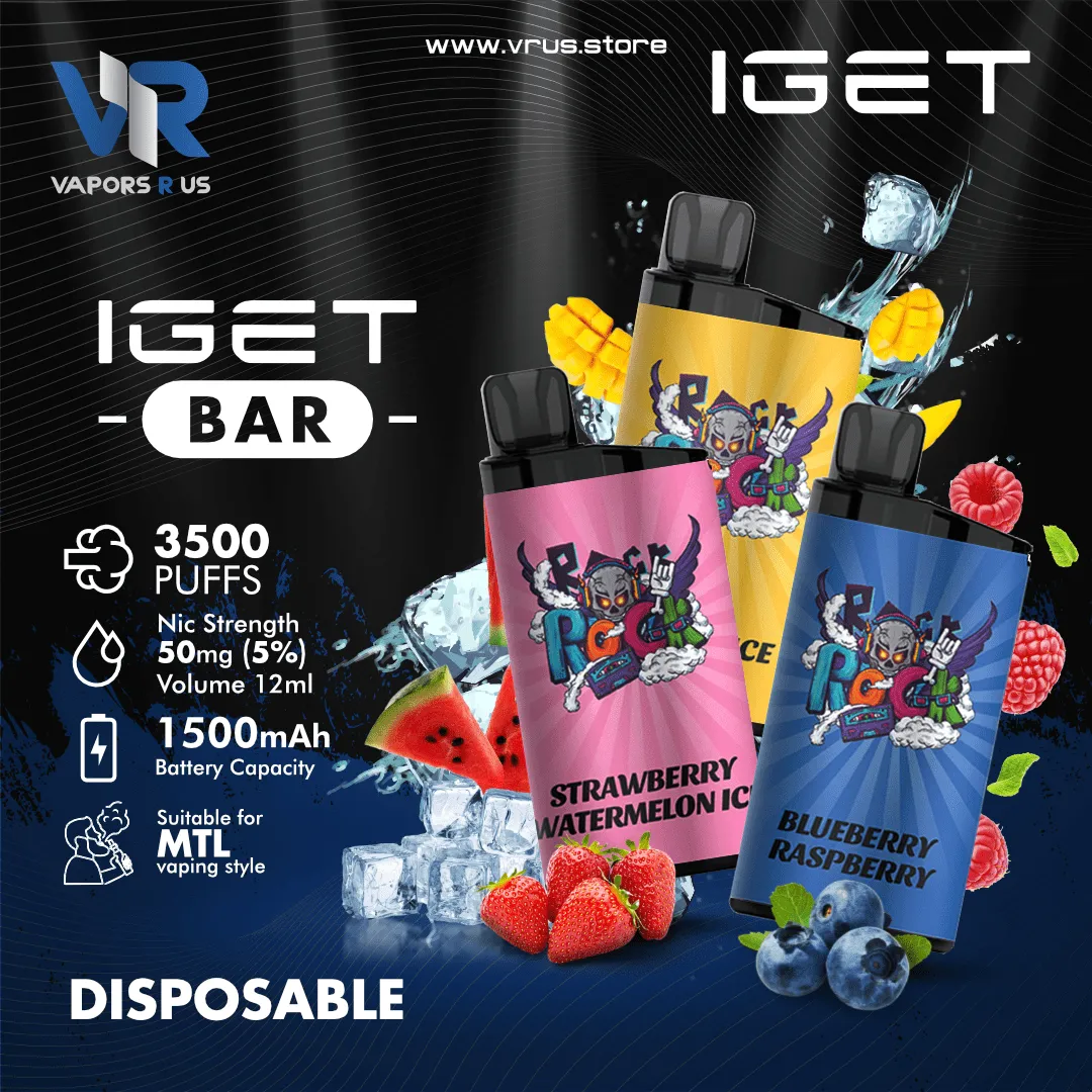 IGET - BAR Disposable Pod Device 3500  PUFFS (50mg 5%)