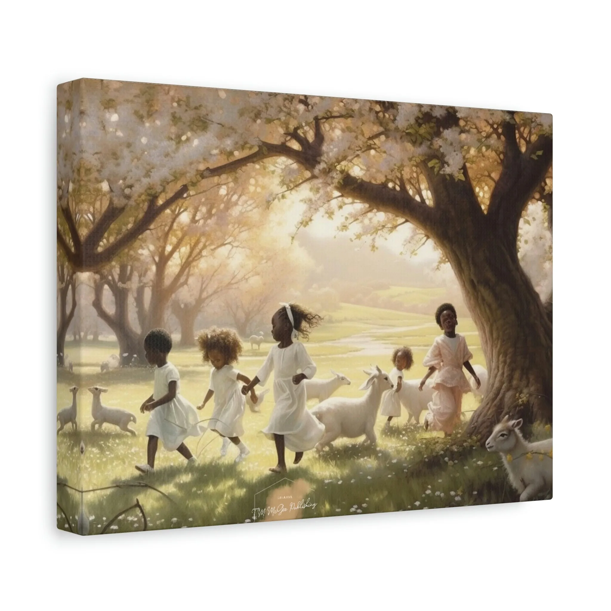 In The Valley African American Art oil painting inspired Matte Canvas, Stretched, 1.25"