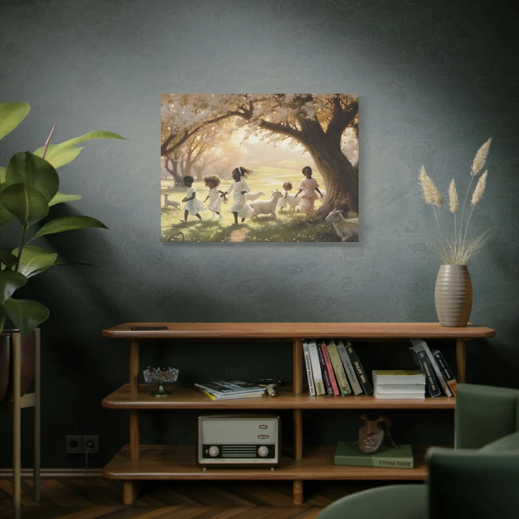 In The Valley African American Art oil painting inspired Matte Canvas, Stretched, 1.25"