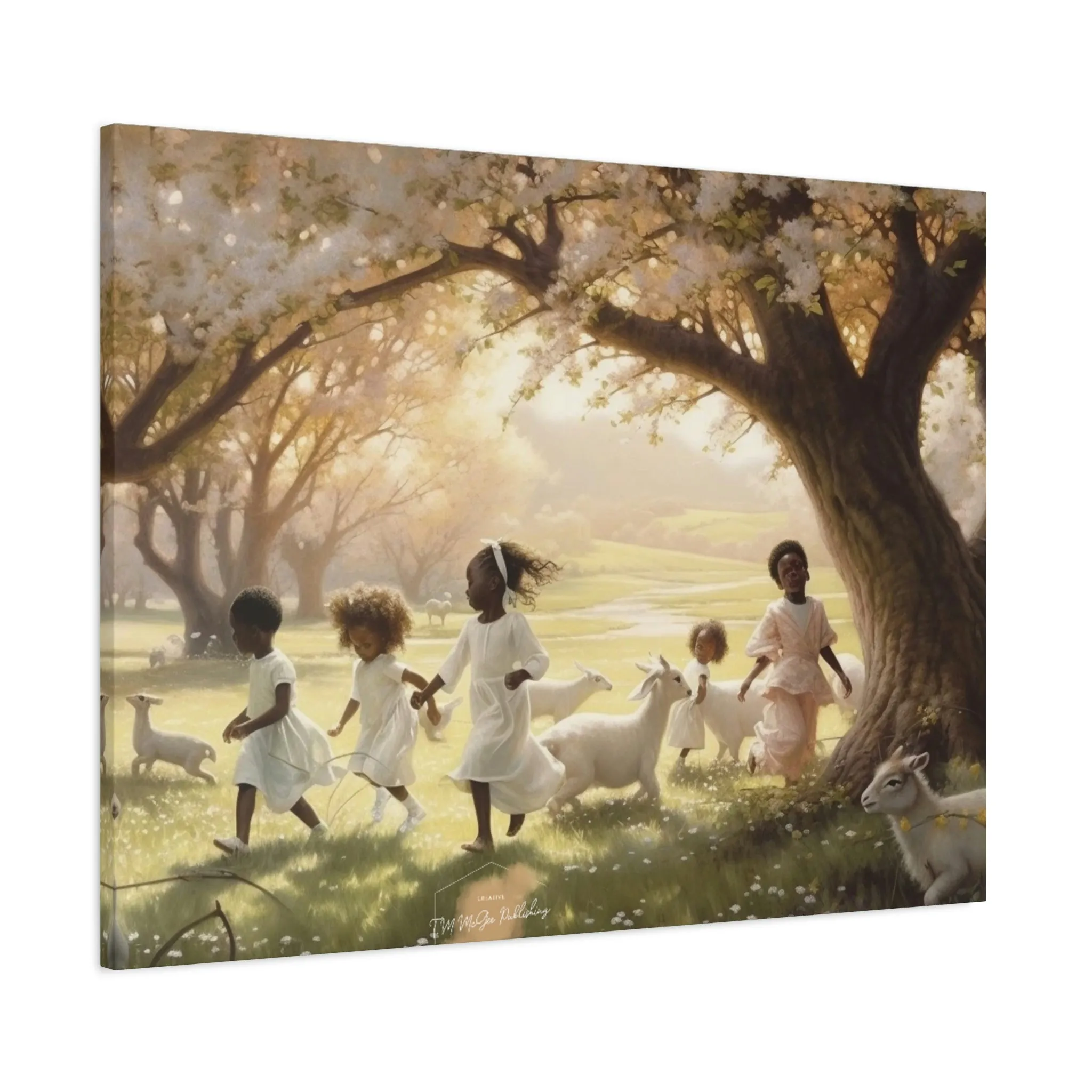 In The Valley African American Art oil painting inspired Matte Canvas, Stretched, 1.25"
