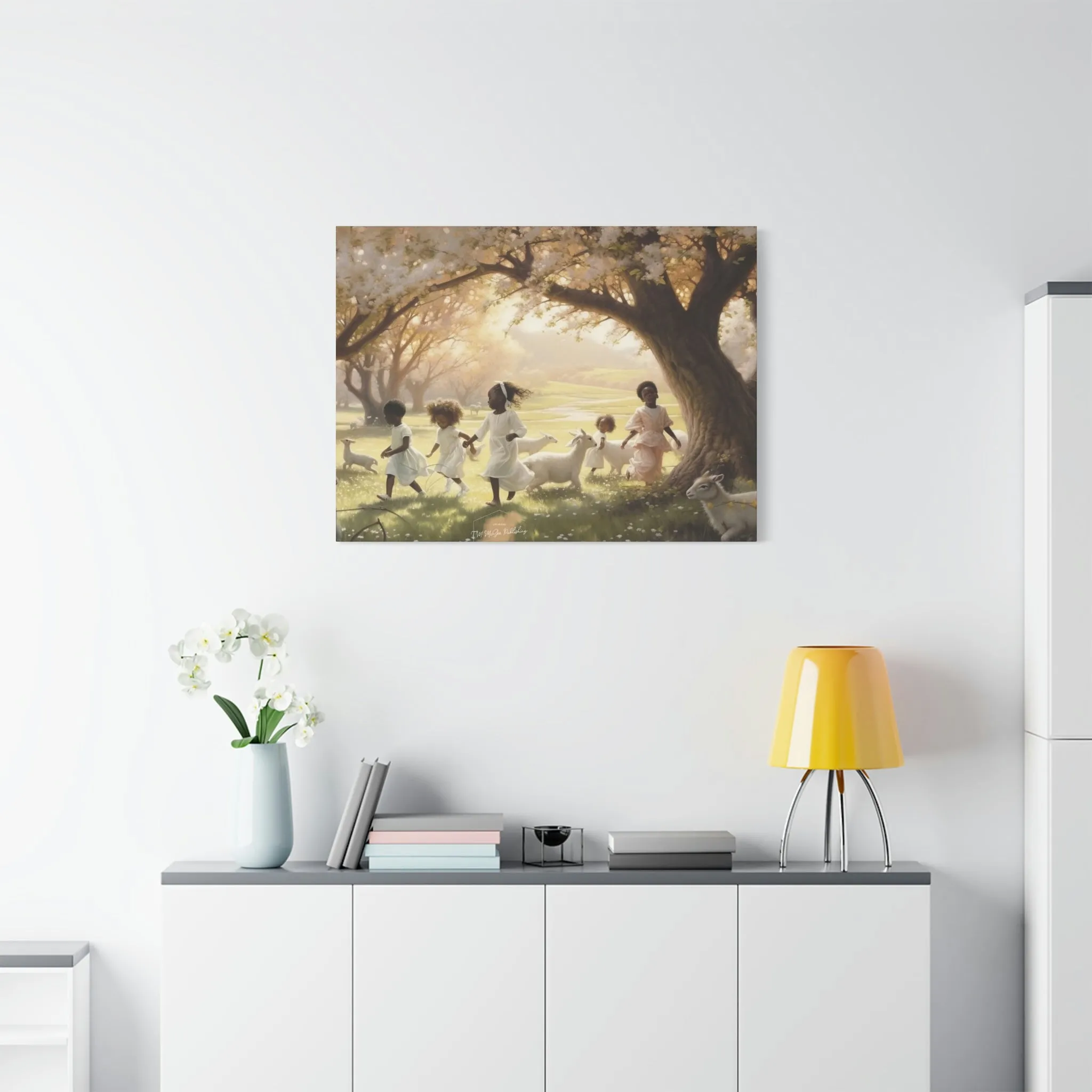 In The Valley African American Art oil painting inspired Matte Canvas, Stretched, 1.25"