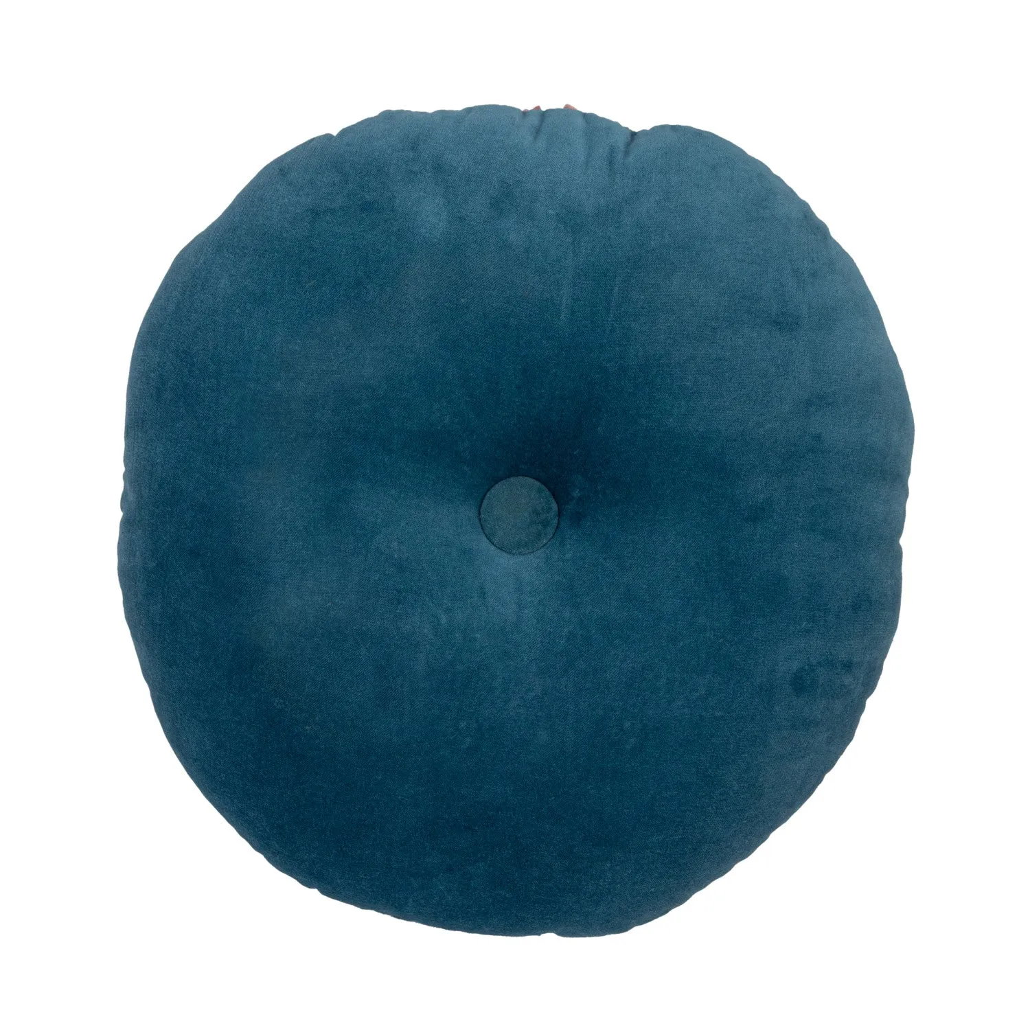 Indigo Waves Velvet Pillow