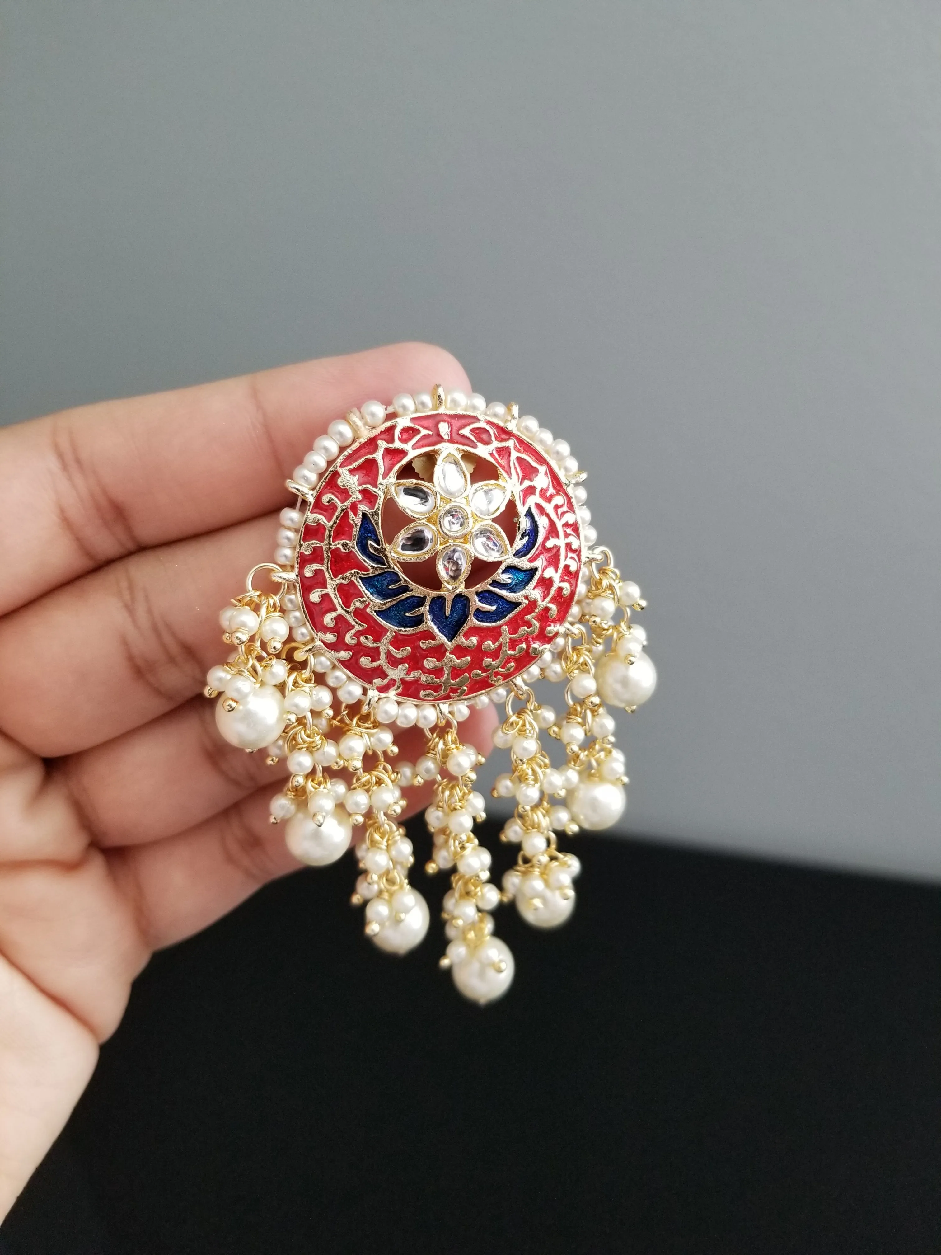 Indo Western Trendy Earring With Gold Plating