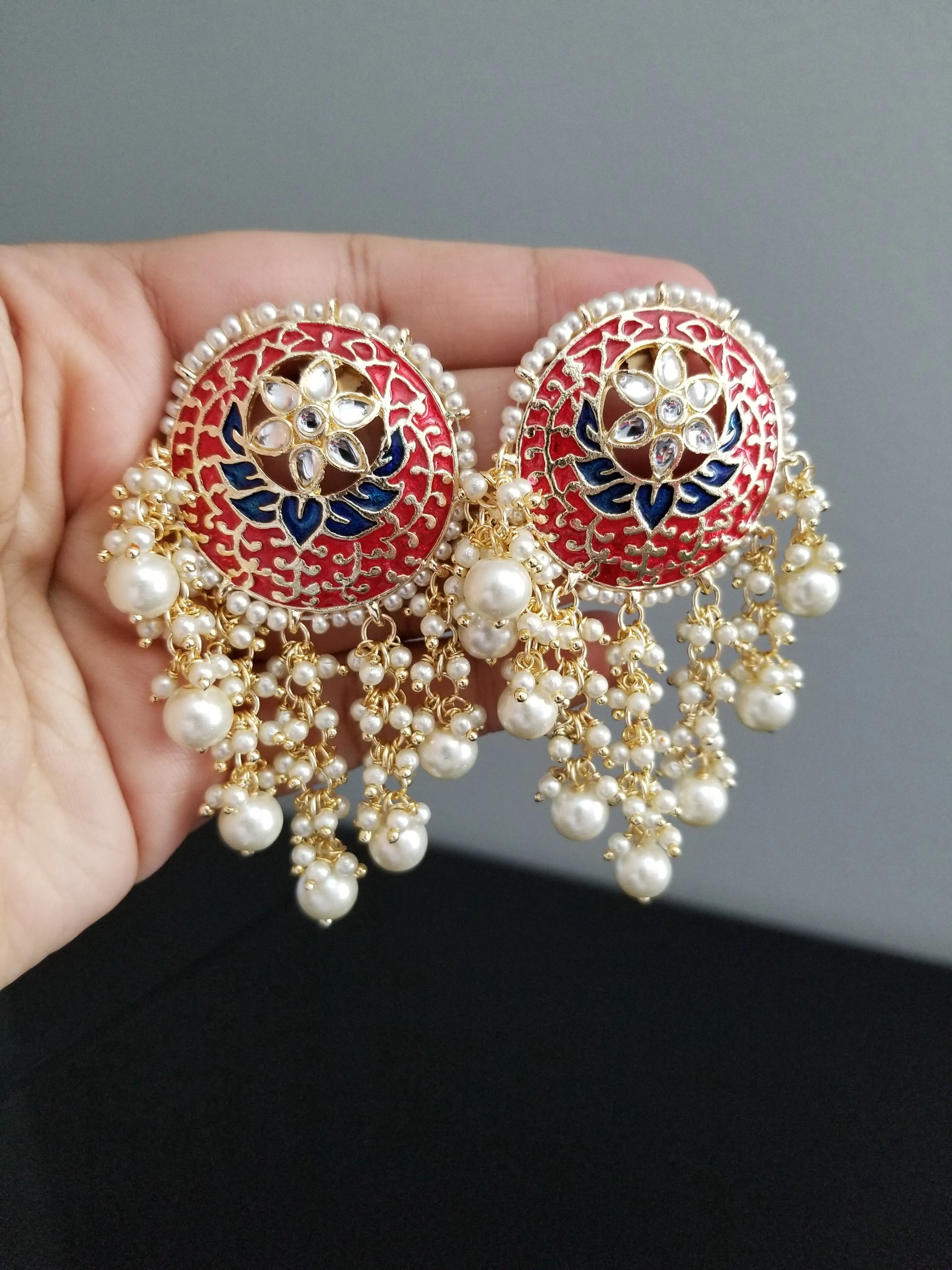 Indo Western Trendy Earring With Gold Plating