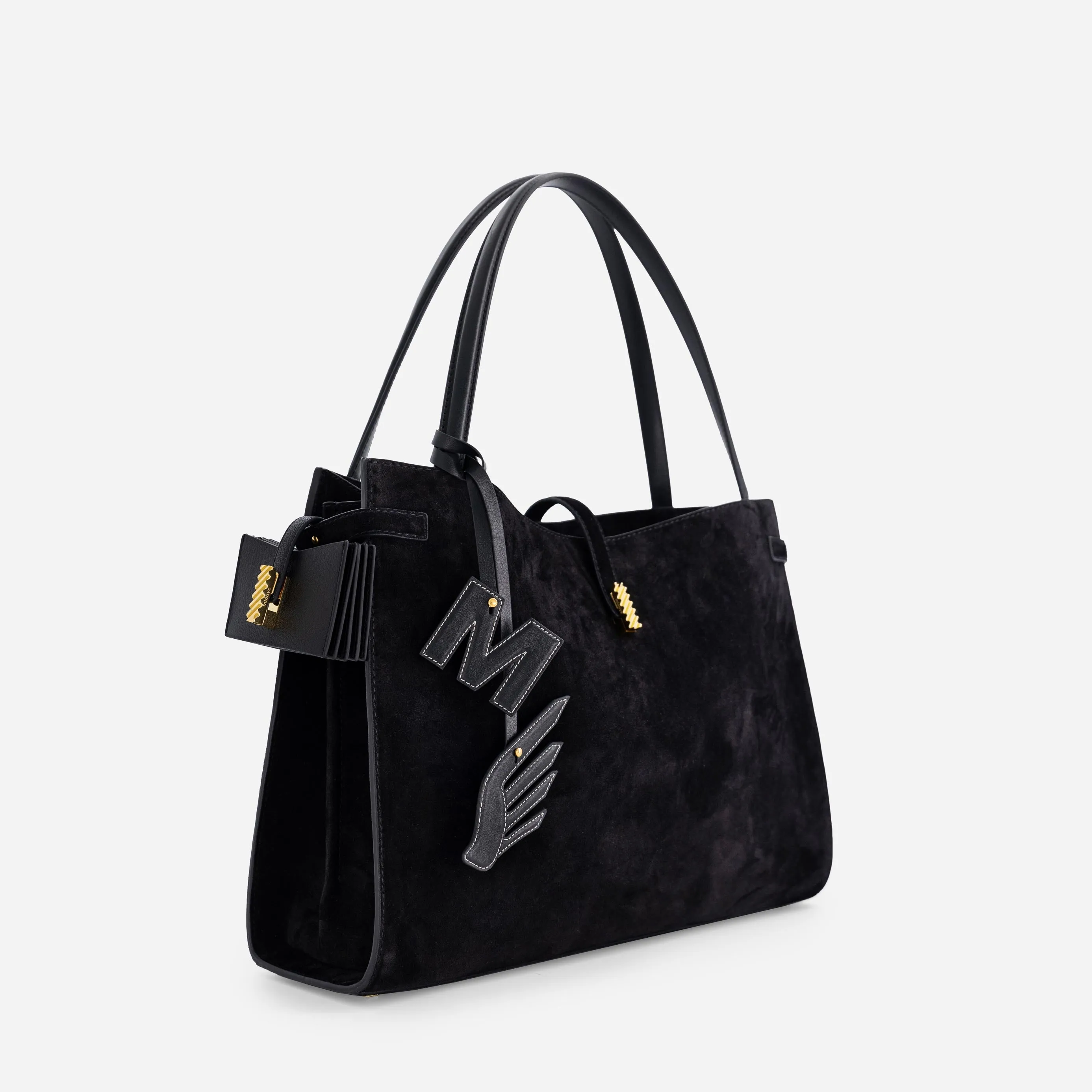 Isla Tote - Suede Black