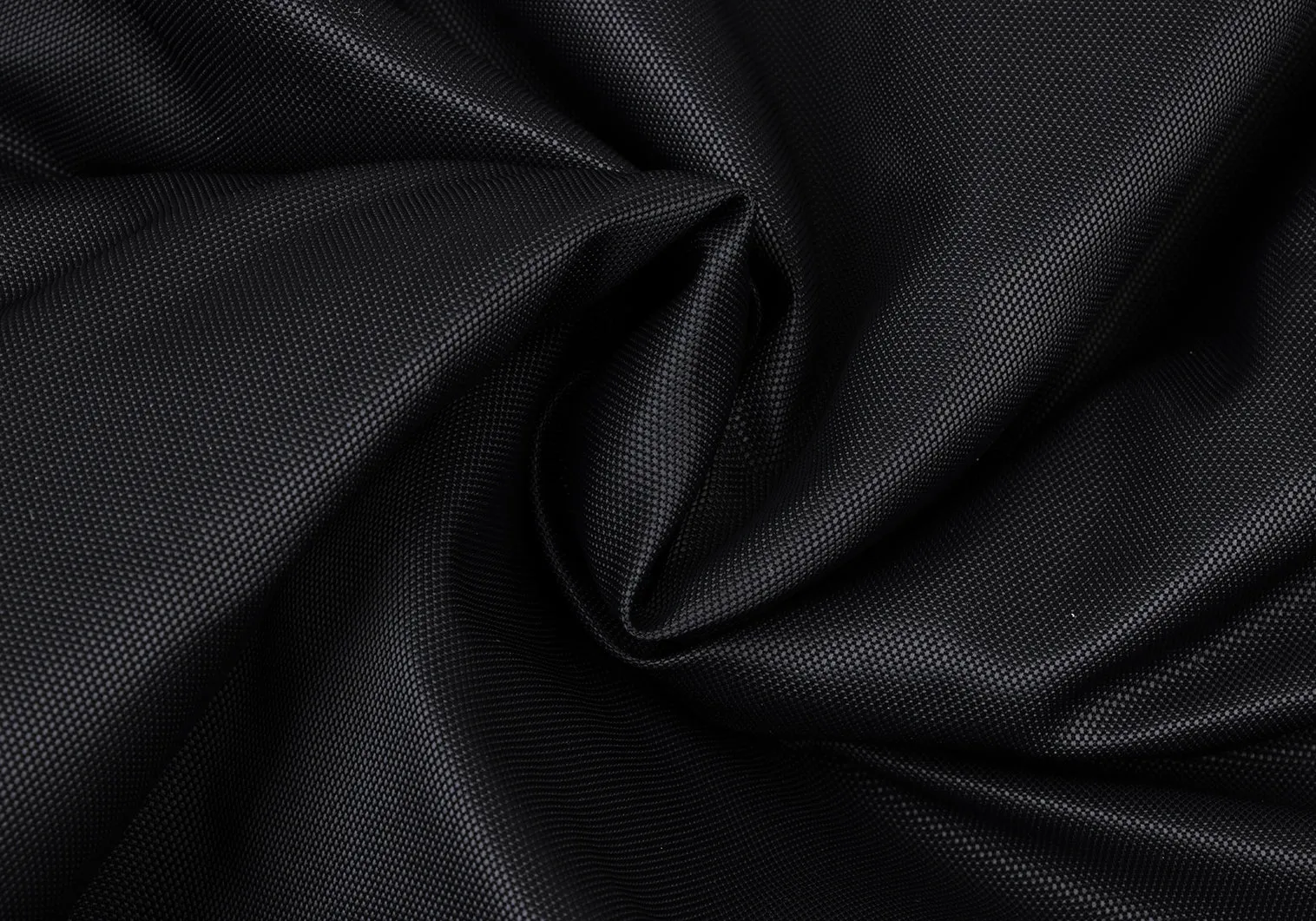 ISSEY MIYAKE JAPAN. FINAL HOME. Black Nylon Padded Back Layered Hooded Jacket