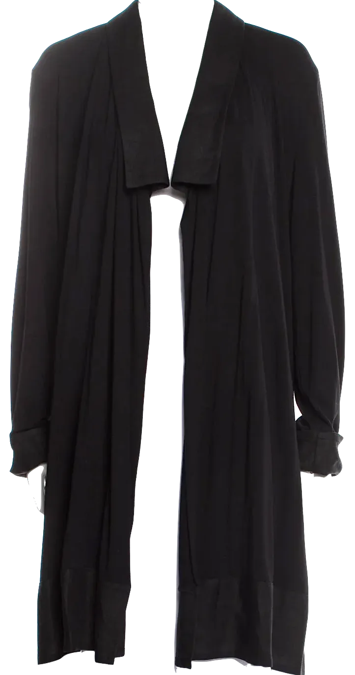 IVAN GRUNDAHL Copenhagen. Open Front Viscose Black Sweater