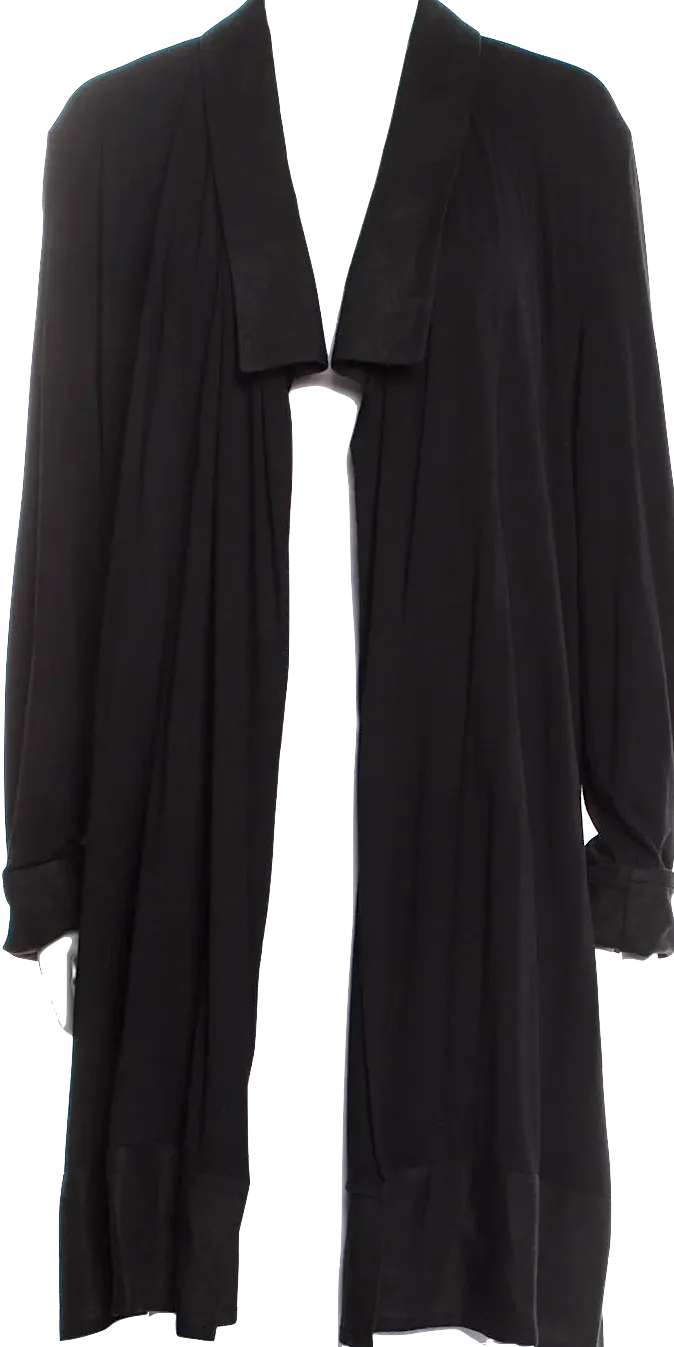 IVAN GRUNDAHL Copenhagen. Open Front Viscose Black Sweater