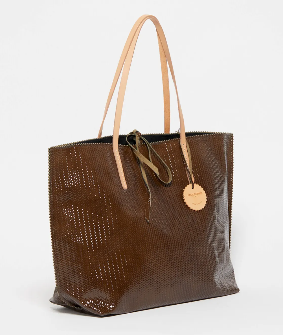 Jack Gomme Embossed Leather Tote LIBRE