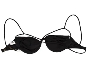 JACQUEMUS Paris. Black Swimwear Bikini Top