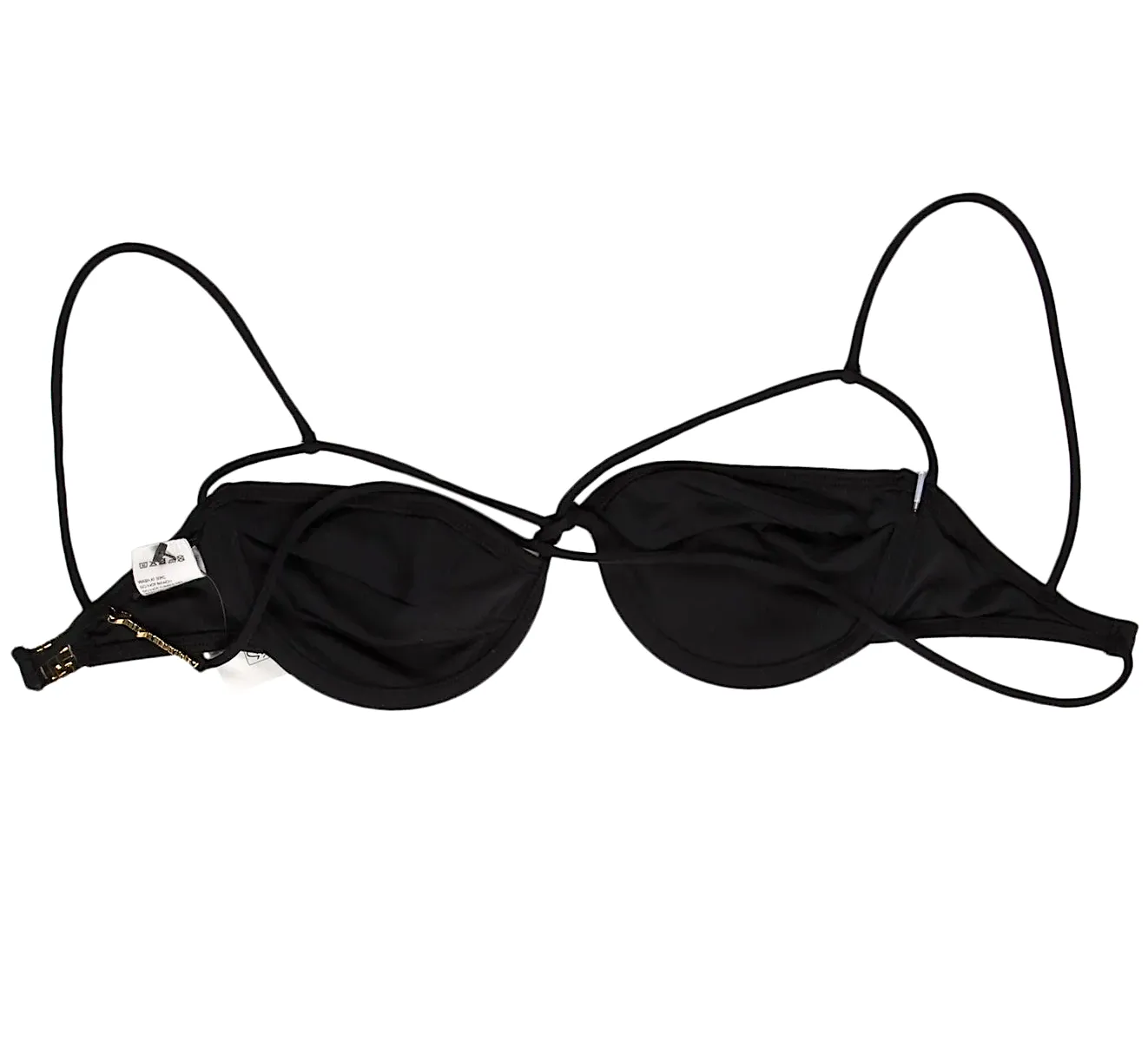 JACQUEMUS Paris. Black Swimwear Bikini Top