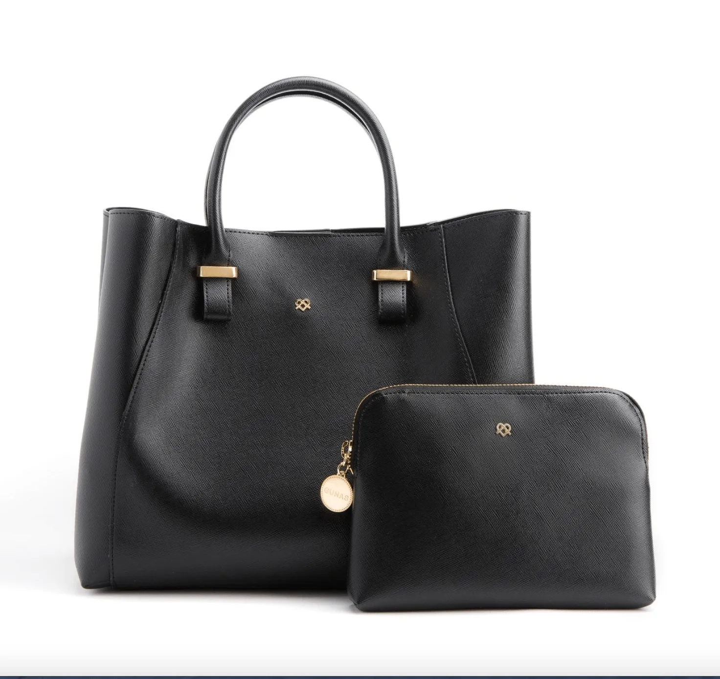 Jane Vegan Leather Handbag | Black